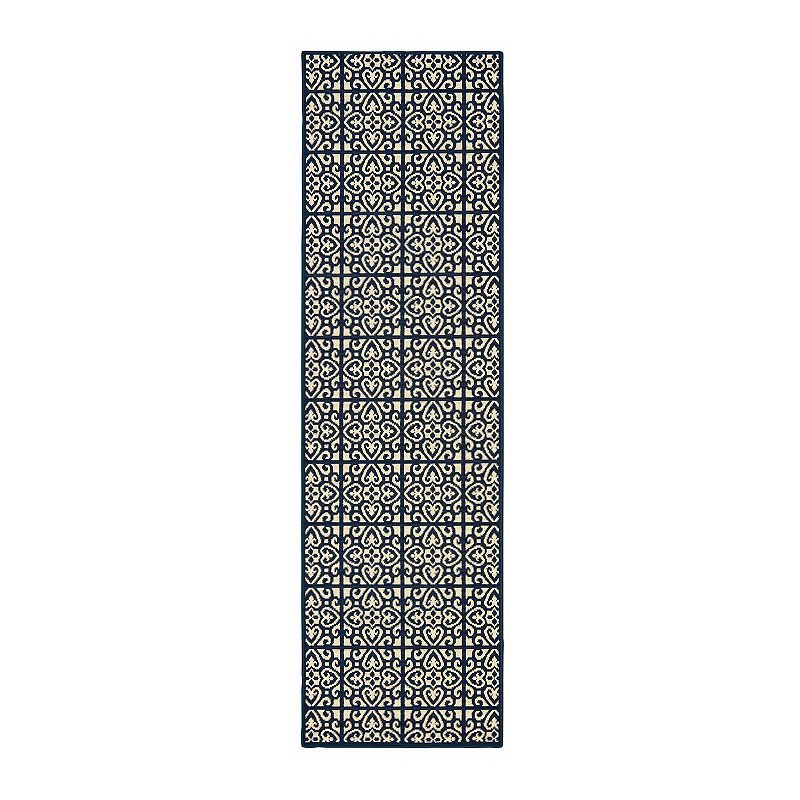 StyleHaven Mainland Ornate Tiles Indoor Outdoor Rug