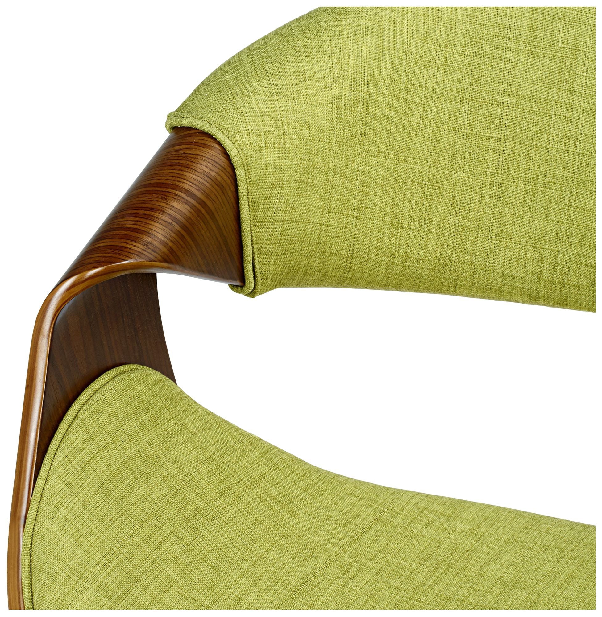 Armen Living Butterfly Green Fabric Side Chair