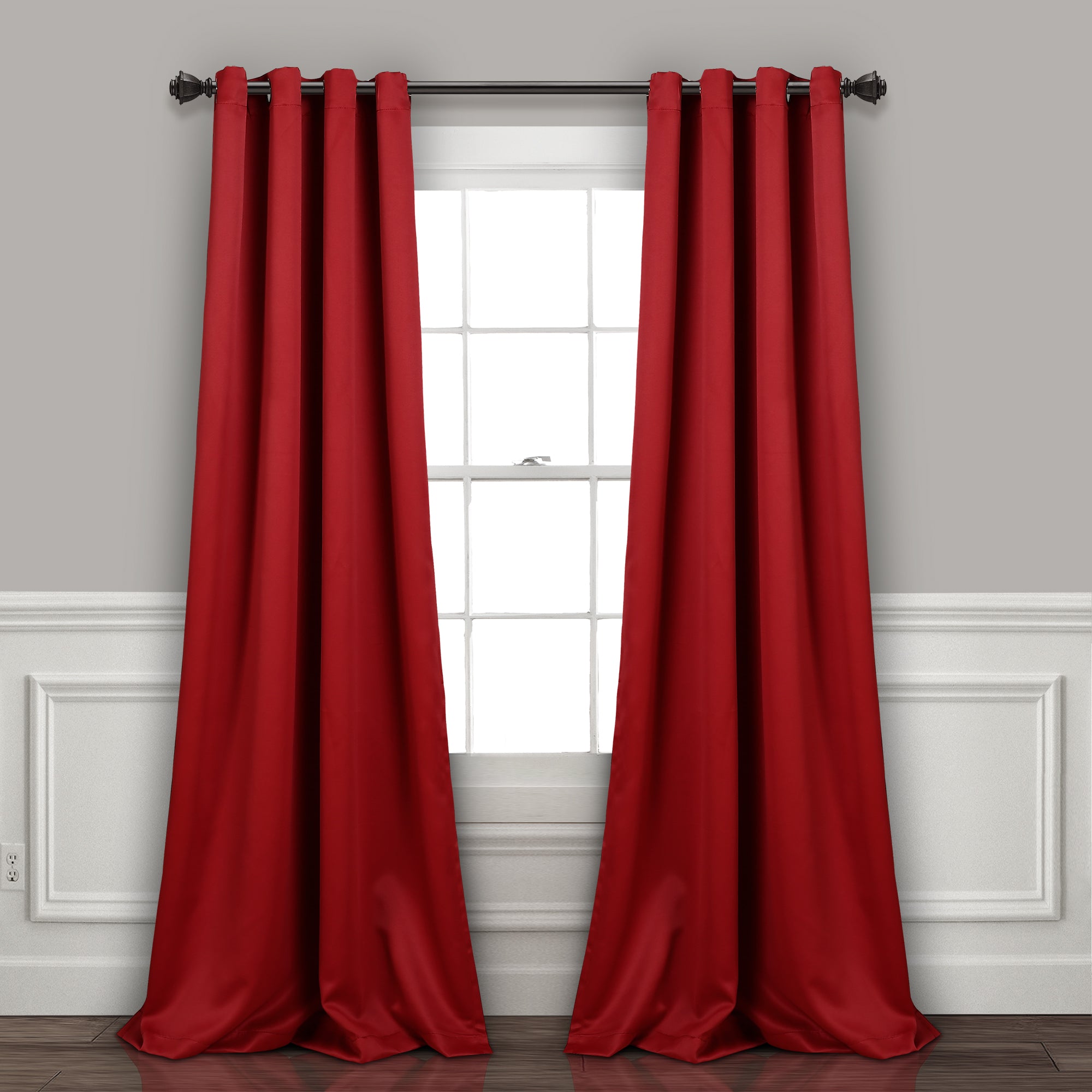 Insulated Grommet Blackout Window Curtain Panel Set