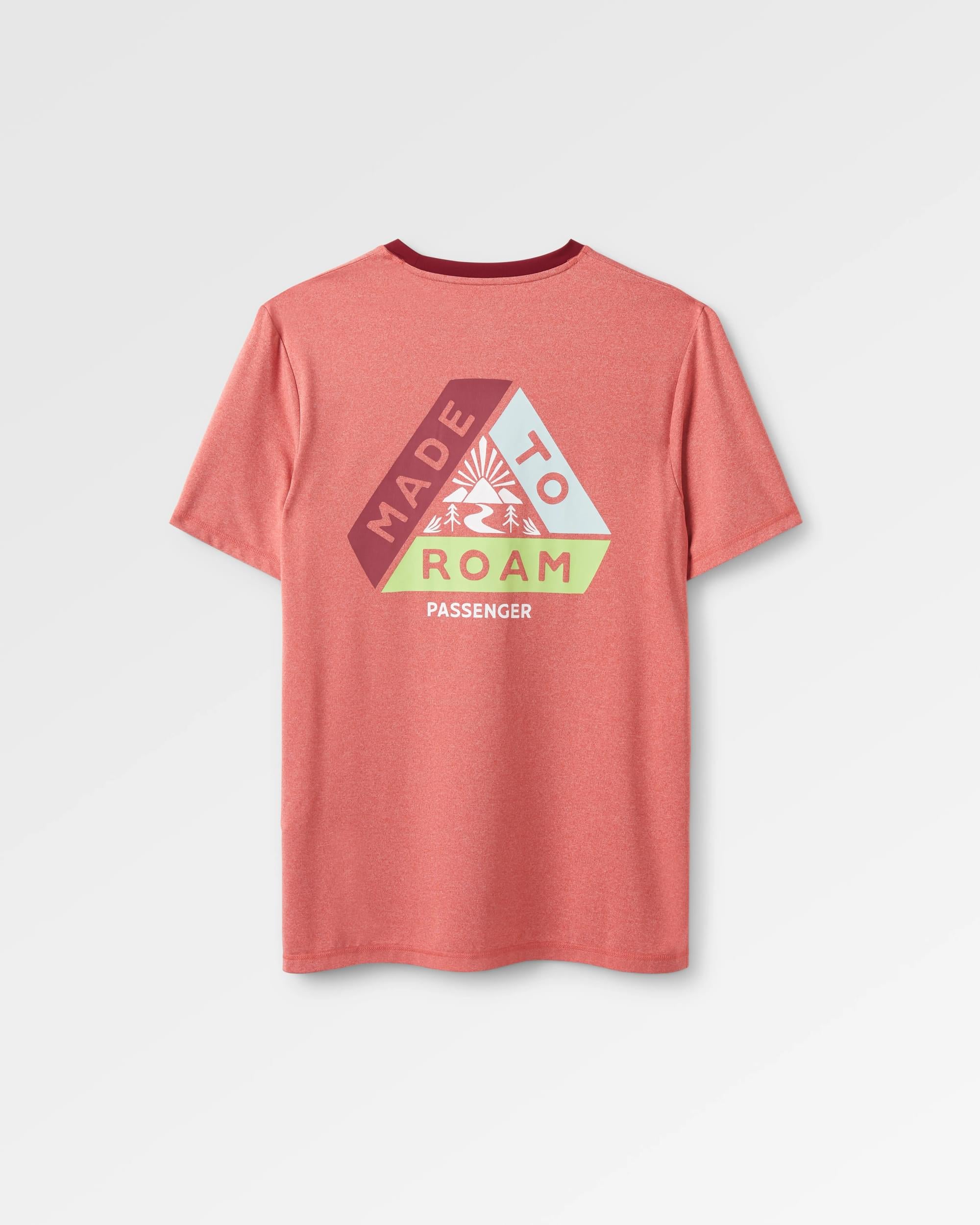 Classic Active Recycled T-Shirt - Mineral Red Marl