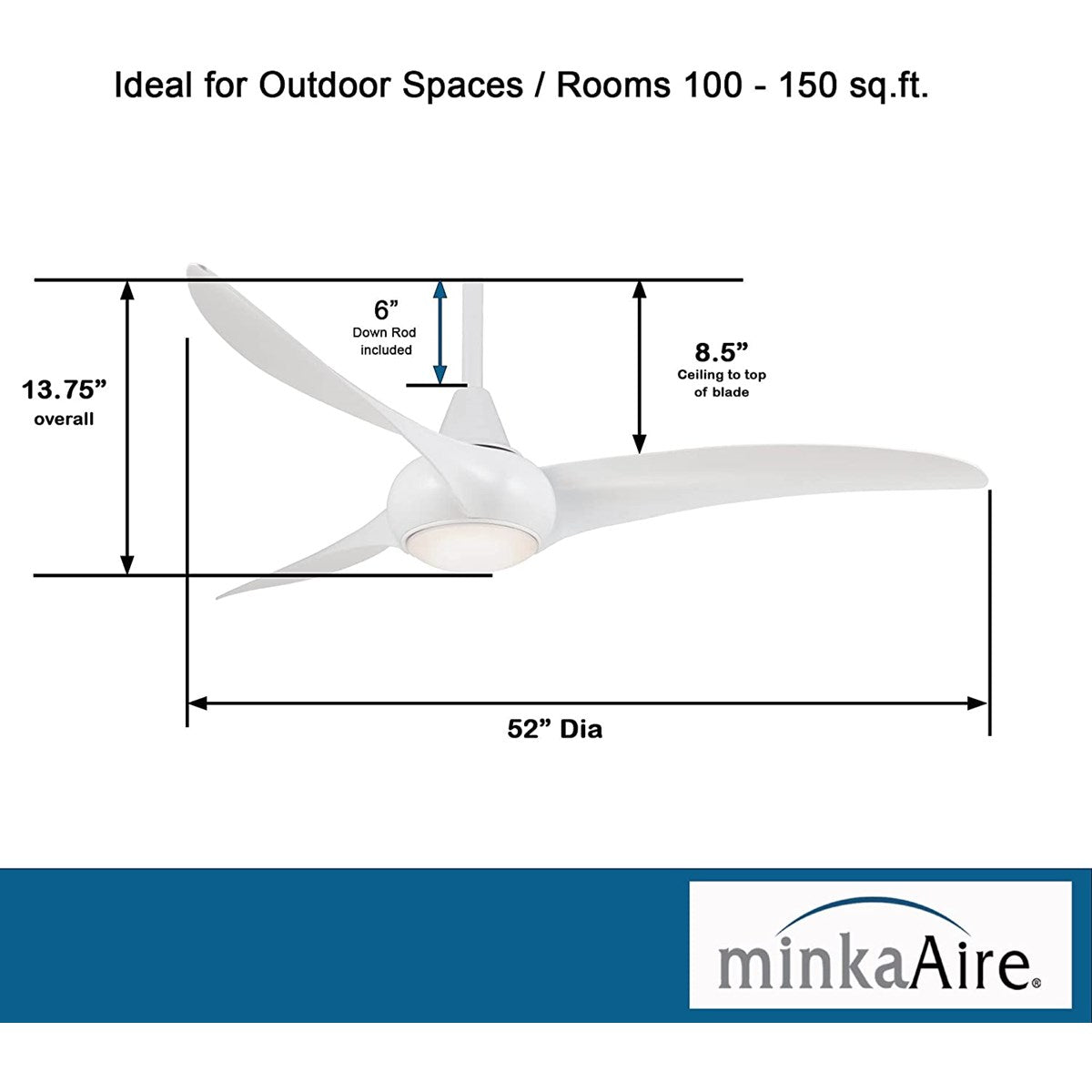 Minka-Aire Light Wave 52