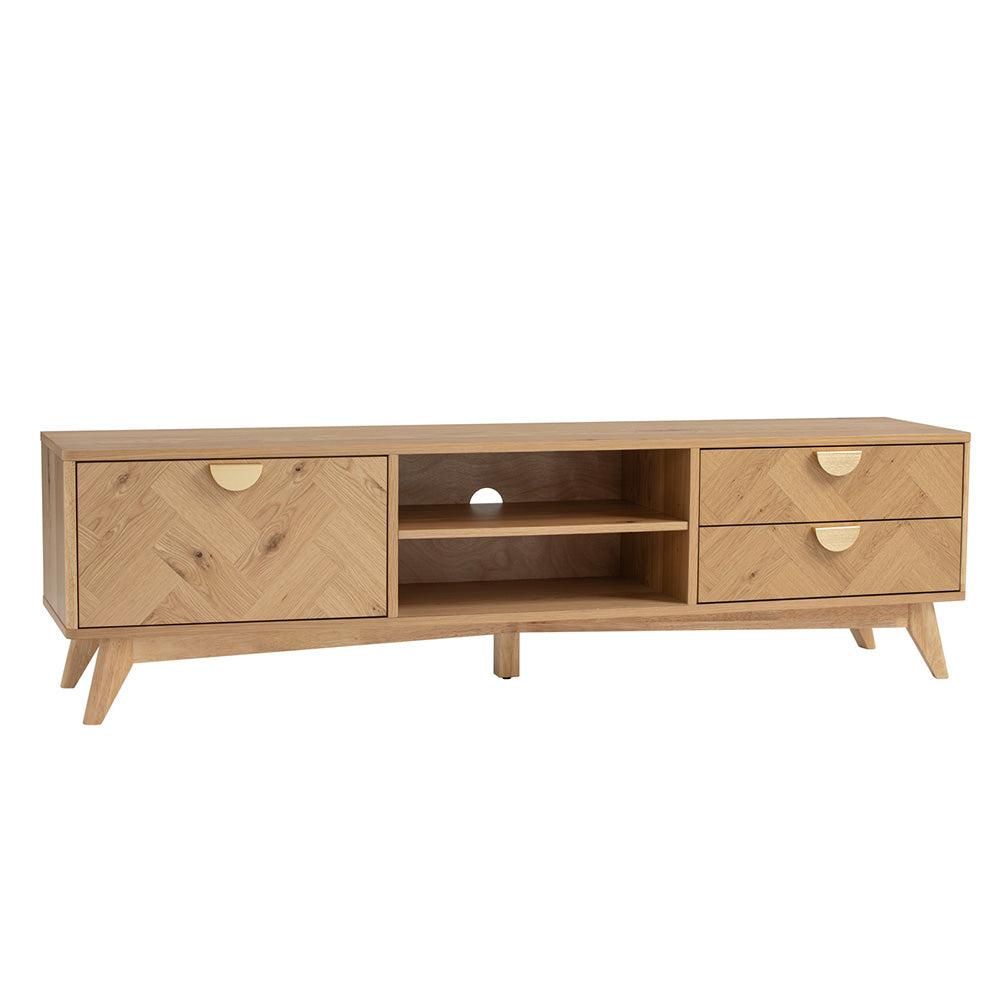 LOFTUS Entertainment TV Unit 180cm - Oak