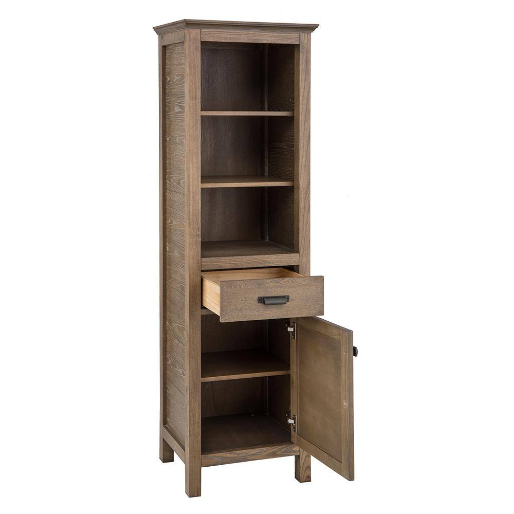 Home Decorators Collection Stanhope 20 in. W x 68 in. H Linen Cabinet in Reclaimed Oak SNOL2068