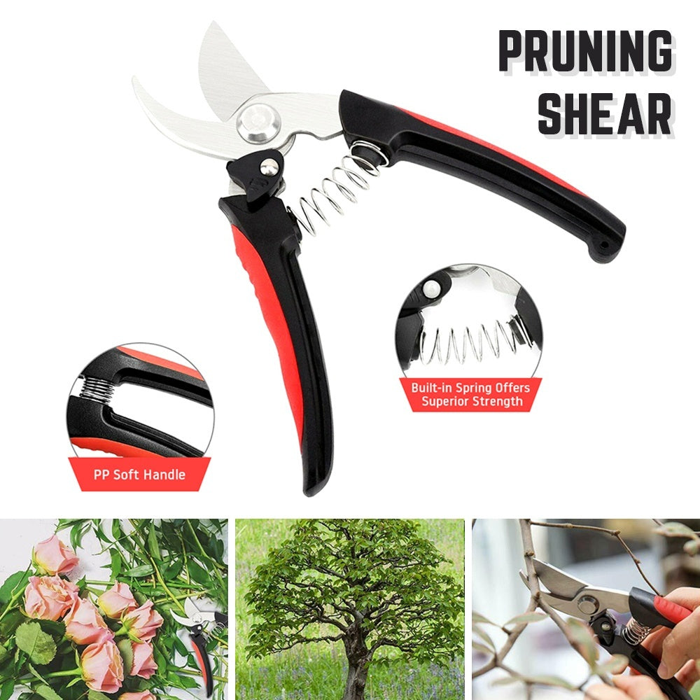 Professional Durable Garden Pruning Shears Gardening Secateurs Plant Flower Tree Branch Cutter Grafting Tool Scissors