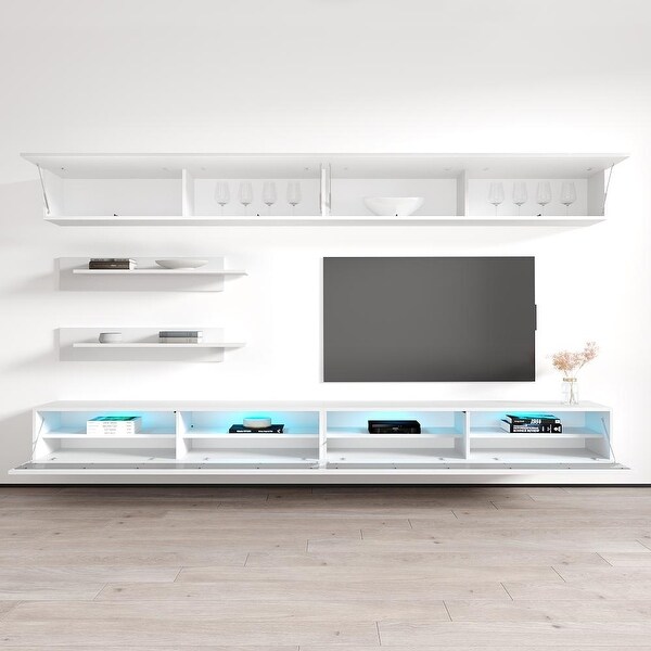 Fly I1 35TV Wall Mounted Floating Modern Entertainment Center