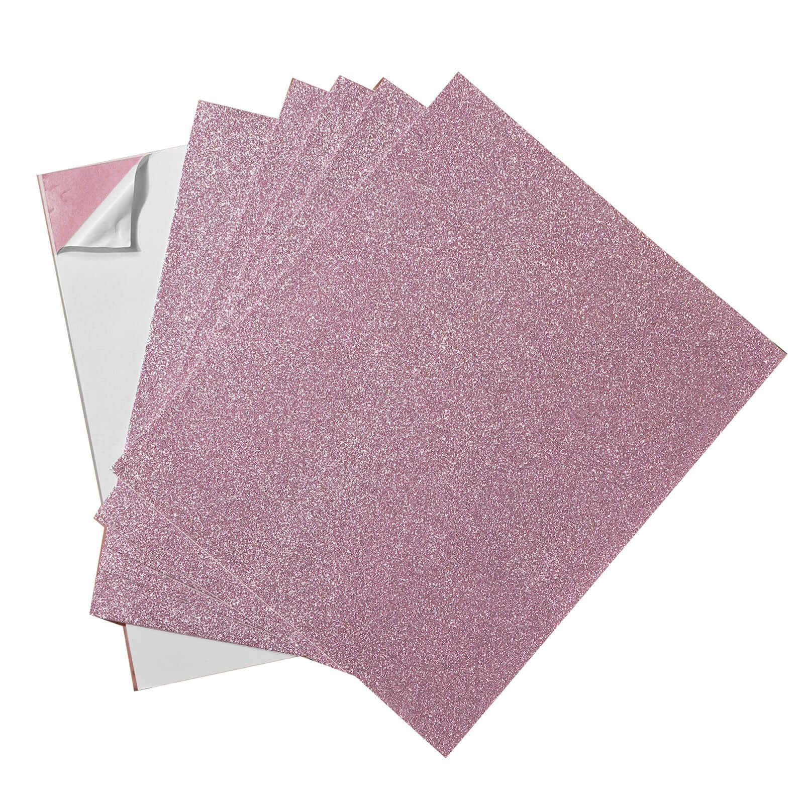 10 Pack Pink Self-Adhesive Glitter DIY Craft Foam Sheets 12