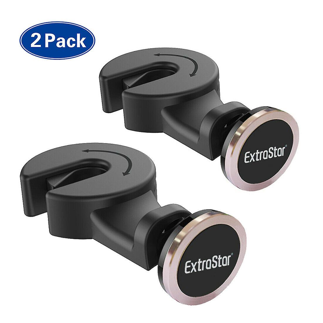 Magnetic Car Headrest Mount Phone Holder 360 Degree Rotatio (2-pack)