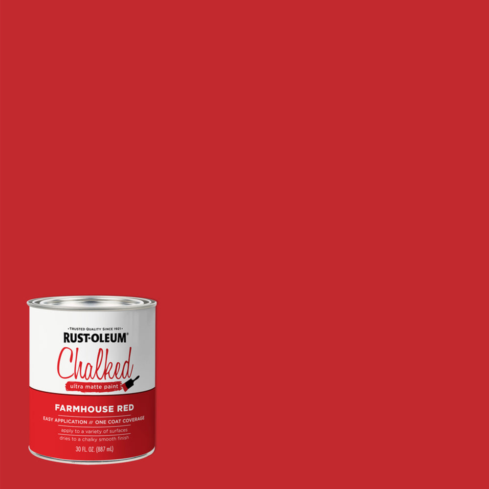 CHALK PAINT FARM RED 1QT