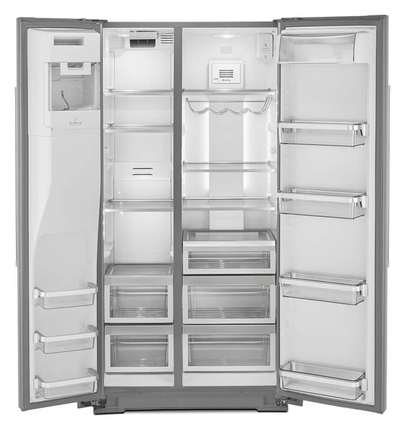 KitchenAid ADA 22.6 Cu. Ft. PrintShield Stainless Steel Counter-Depth Side-By-Side Refrigerator With Exterior Ice And Water Dispenser