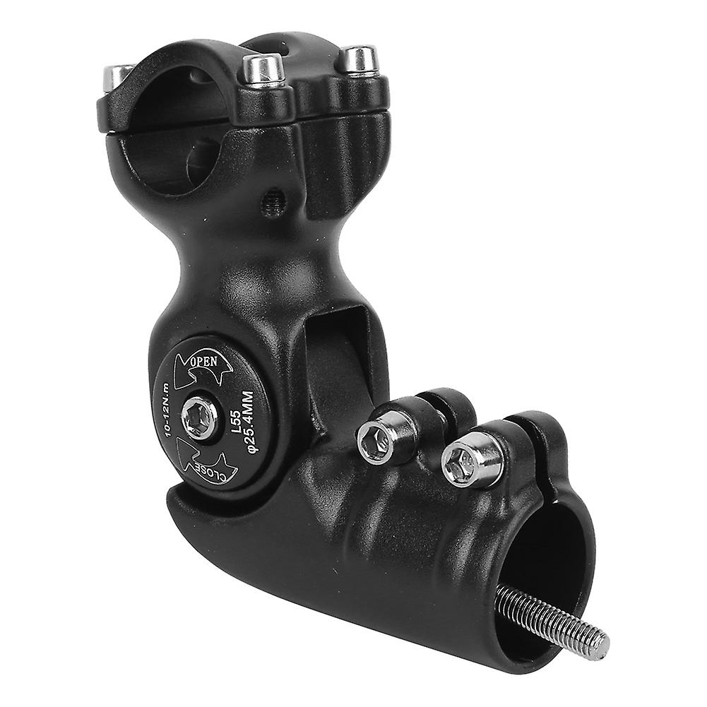 Black High Quality 6061 T6 Aluminium Alloy Adjustable Angle Mountain Bike Stem Modified Bicycle Extender Accessory25.4x55