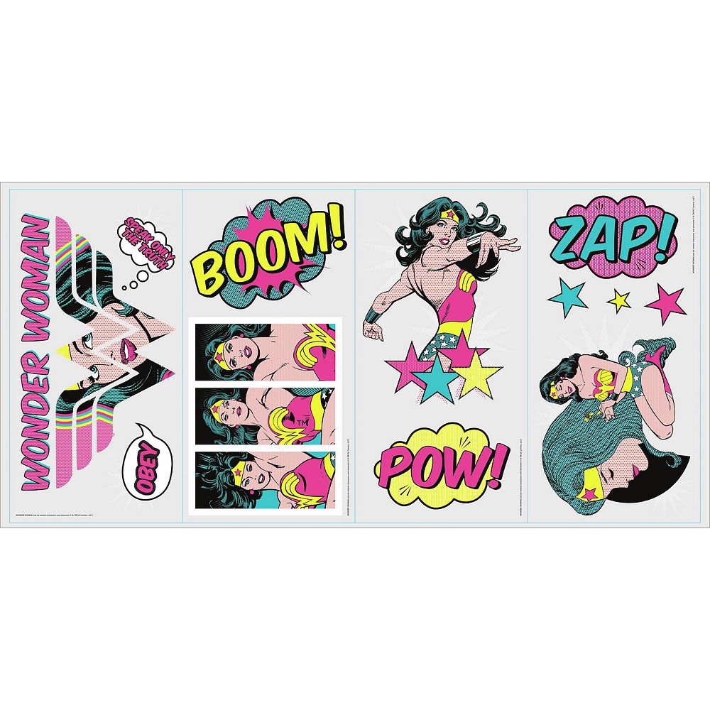 RoomMates DC Comics Wonder Woman Pop Art Wall Decals