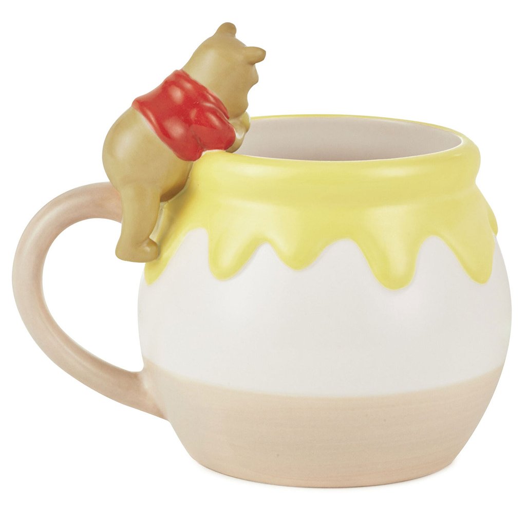 Hallmark  Disney Winnie the Pooh Sculpted Mug, 17 oz.