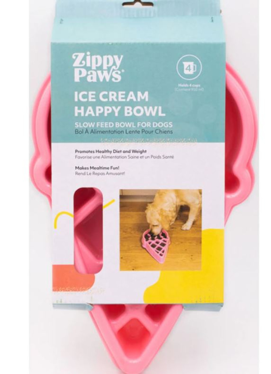 Zippy Paws Ice Cream Happy Bowl Slow Feeder