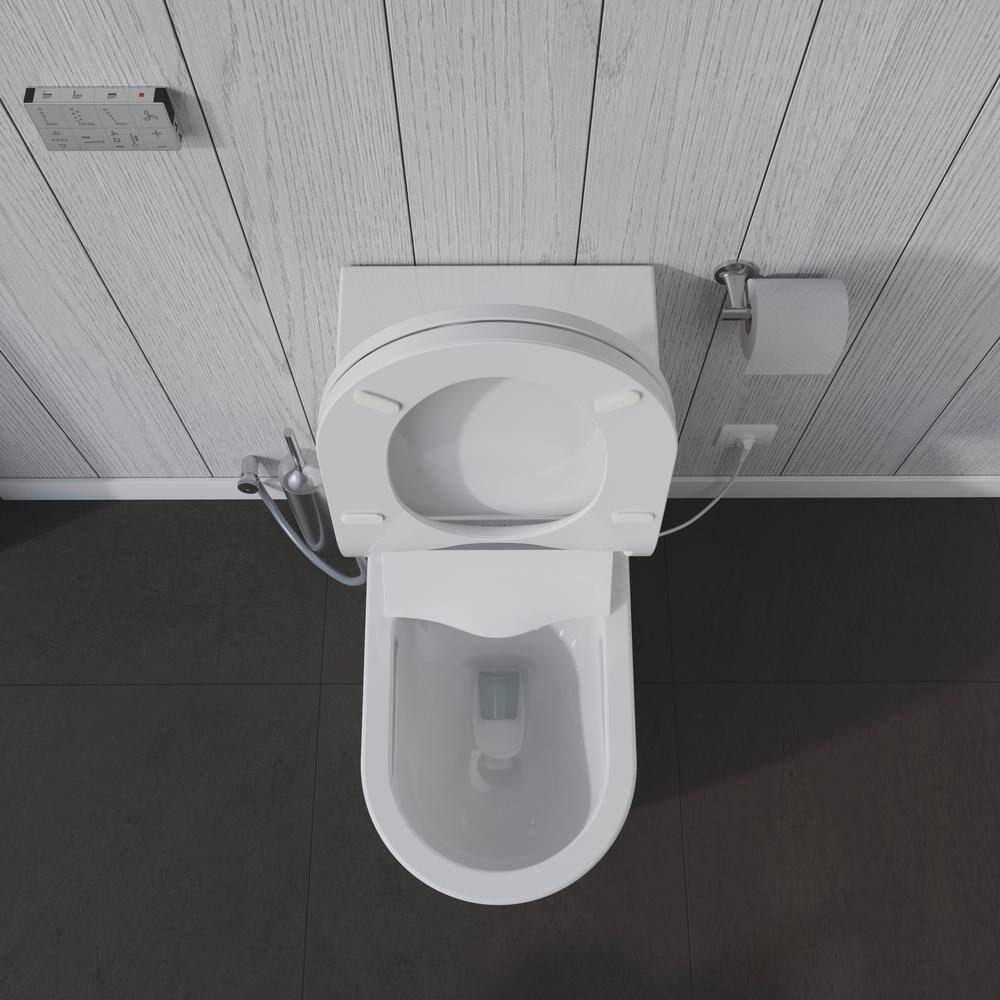 Duravit ME by Starck 1-piece 0.92 GPF Dual Flush Elongated Toilet in. White (Seat Not Included ) 2173010001