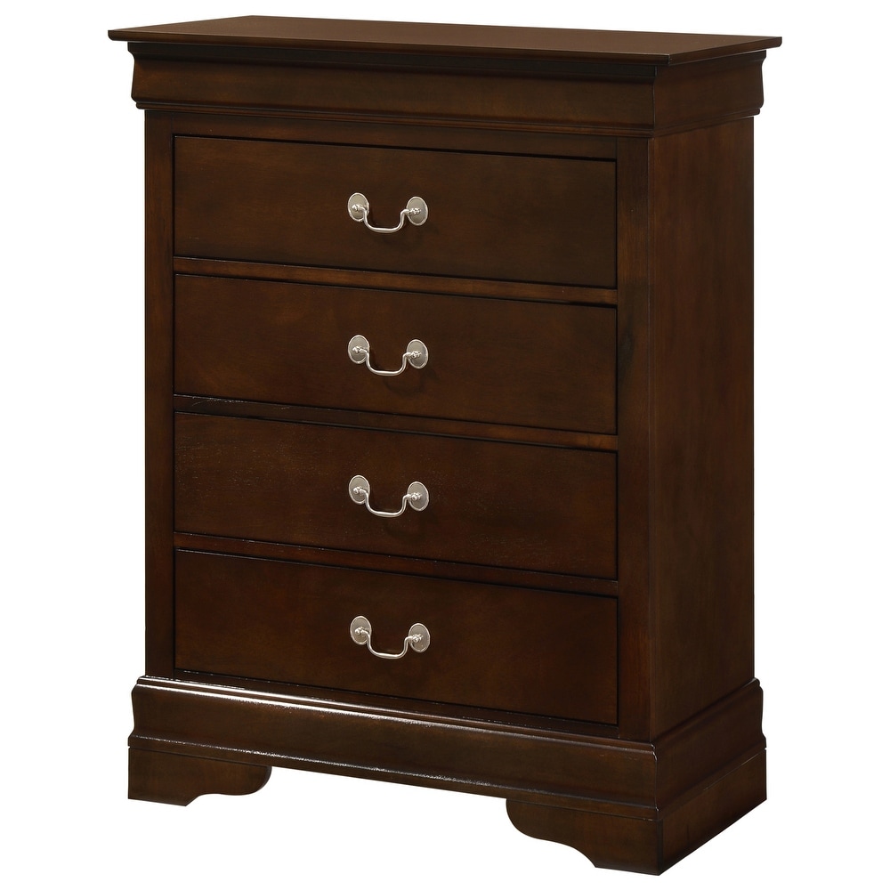 Louis Phillipe 4 Drawer Chest of Drawers (31 in L. X 16 in W. X 41 in H)