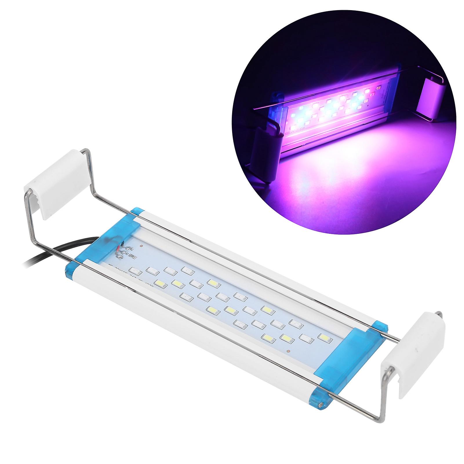 Ultra Thin Aquarium Light Brightening Light Three Color Adjustable Fish Tank Color Enhancement Landscaping Lighteu Plug