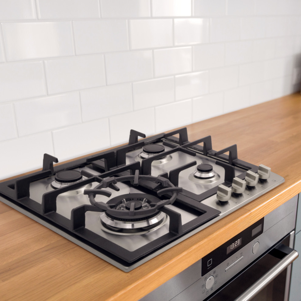 Cosmo 24 quotGas Cooktop with 4 Sealed Triple Ring Burners Easy Clean   Contemporary   Cooktops   by Cosmo  Houzz