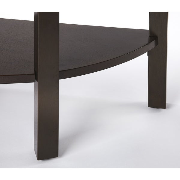 Lara Dark Brown Demilune Console Table