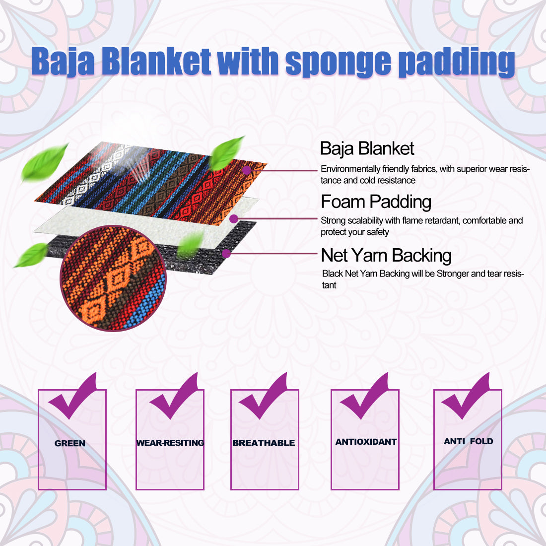 Unique BargainsUniversal Baja Blanket Car SUV Automotive Front Bucket  Cover Pad 1 Pcs