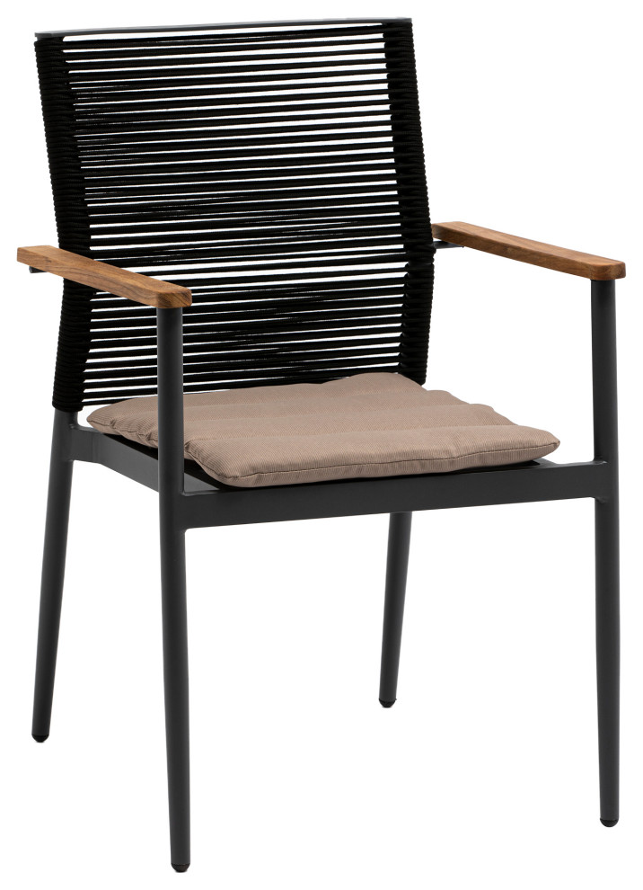 Skog Armchair  Black   Midcentury   Dining Chairs   by Euro Style  Houzz