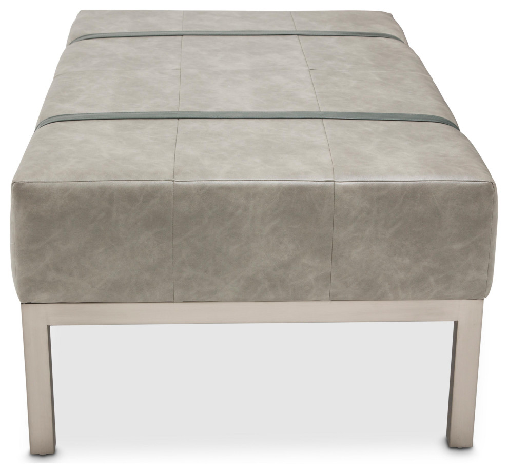 Menlo Station Rectangular Suitcase Cocktail Table Eucalyptus   Contemporary   Coffee Tables   by Michael Amini  Houzz