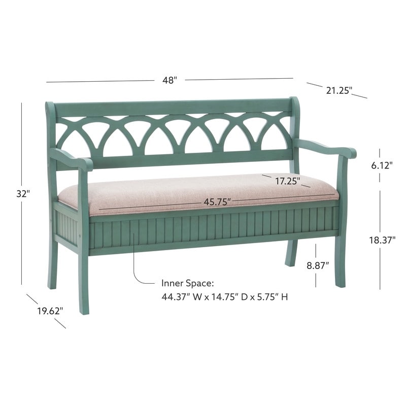 Elliana Flip Top Entryway Storage Bench