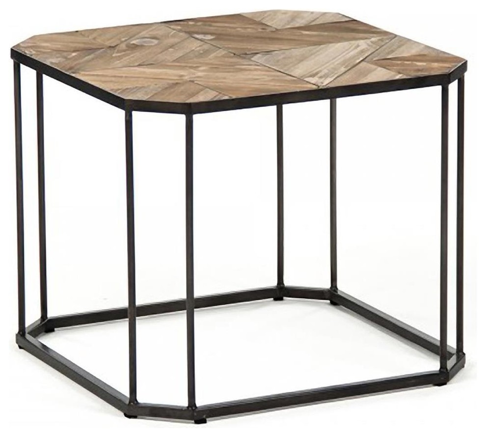 Cocktail Table CUTHBERT Ebony Sienna Black Mahogany   Industrial   Coffee Tables   by EuroLuxHome  Houzz