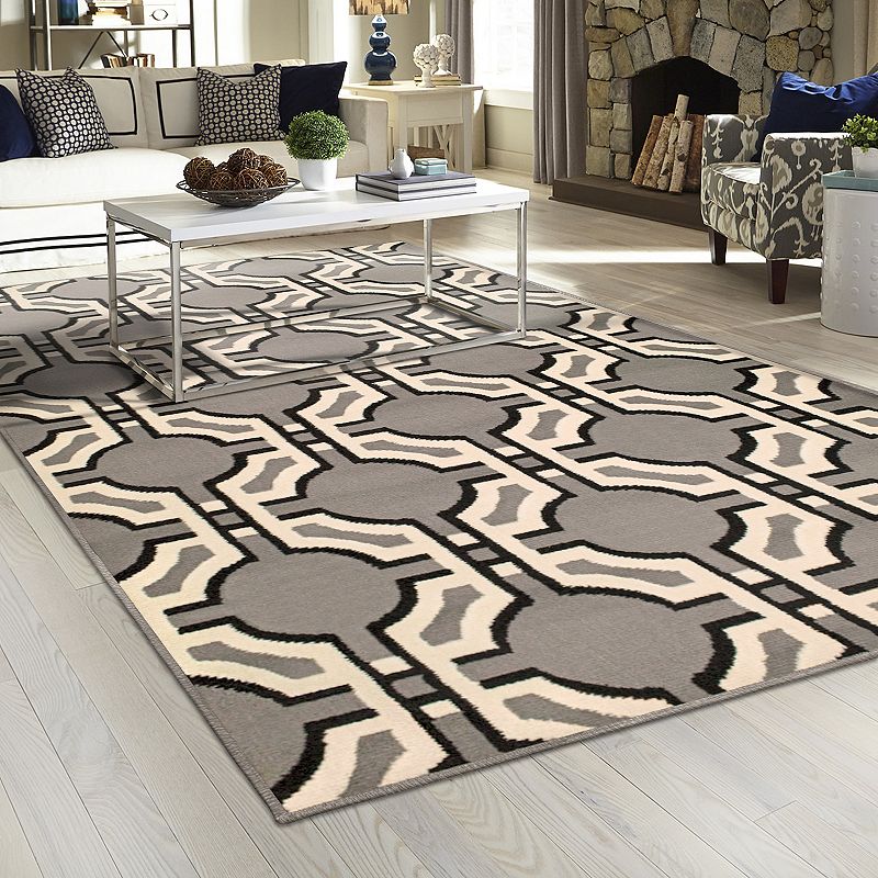 SUPERIOR Pritchard Modern Geometric Trellis Indoor Area Rug