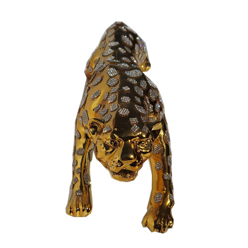 Ambrose Diamond Encrusted Gold Plated Panther (40...