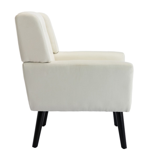 Modern Soft Linen Material Ergonomics Accent Chair Living Room Chair Bedroom Chair Home Chair