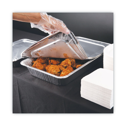 Boardwalk Aluminum Steam Table Pan Lids， Fits Full-Size Pan， Deep，12.88 x 20.81 x 0.63， 50/Carton (LIDSTEAMFL)