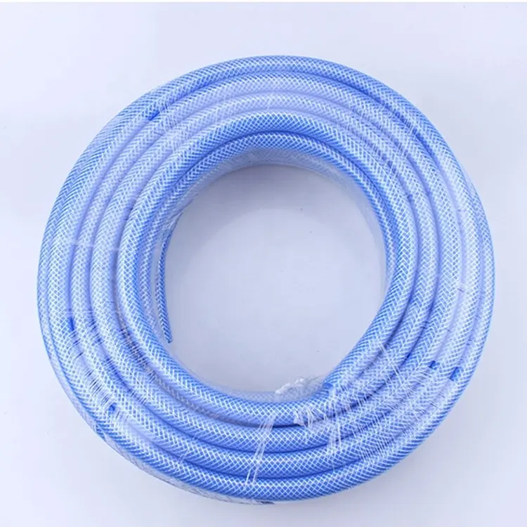 Flexible PVC Clear/Transparent Pipe PVC Fiber Braided Reinforced Water Hose Tube