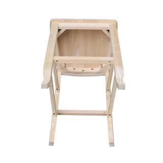 International Concepts 46 in. Double X-Back Stool S-203