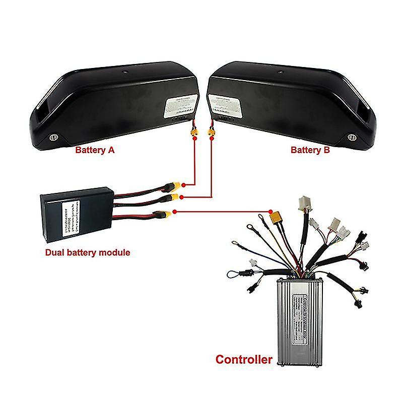 Dual Battery Connection Adapter Switcher Module Increase Battery Capacity Dual Battery Parallel Mod