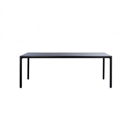 Table repas design TRIBU Illum， aluminium céramique 8 personnes blanc