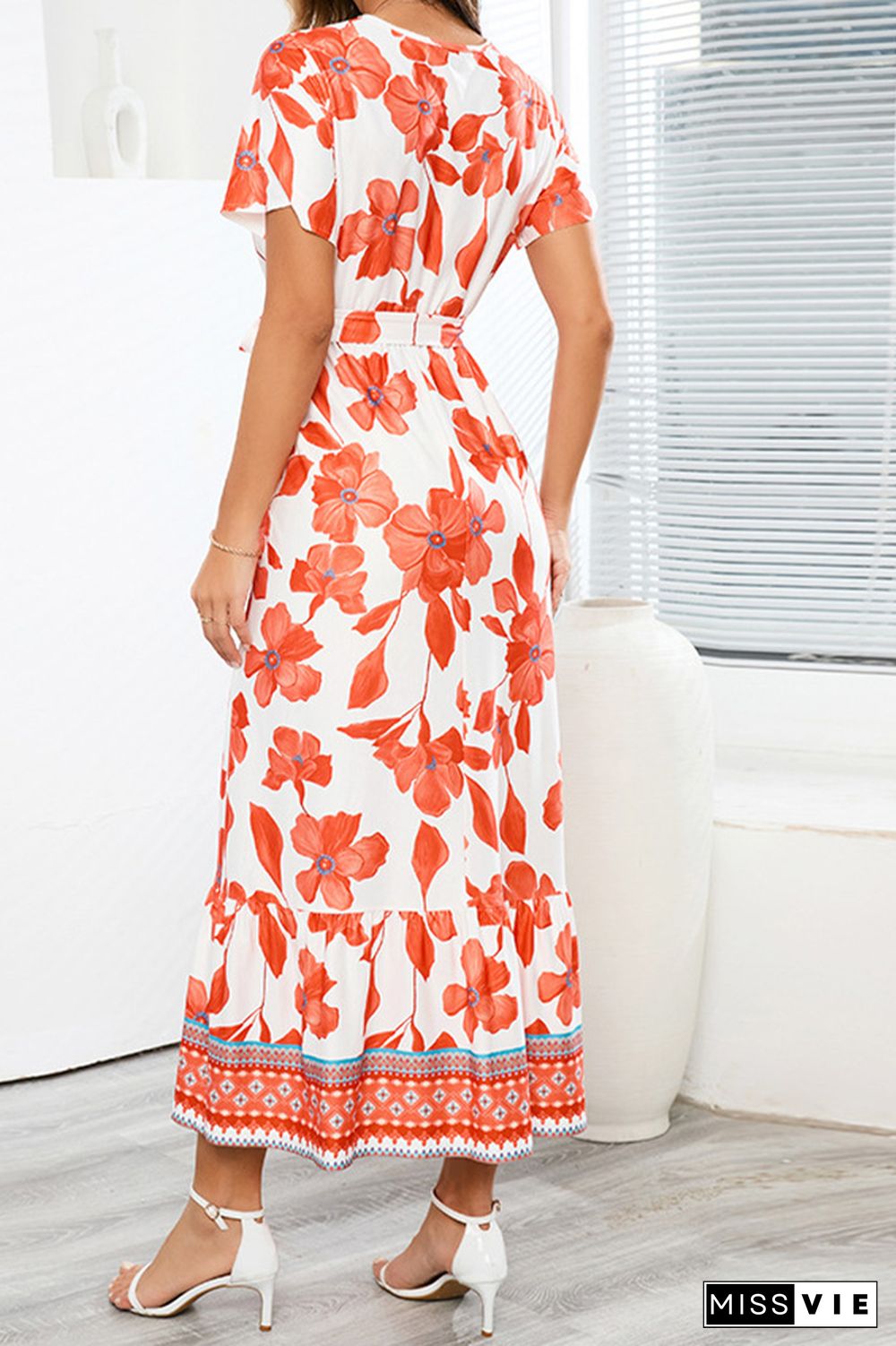 Bohemia Style Floral Maxi Dress