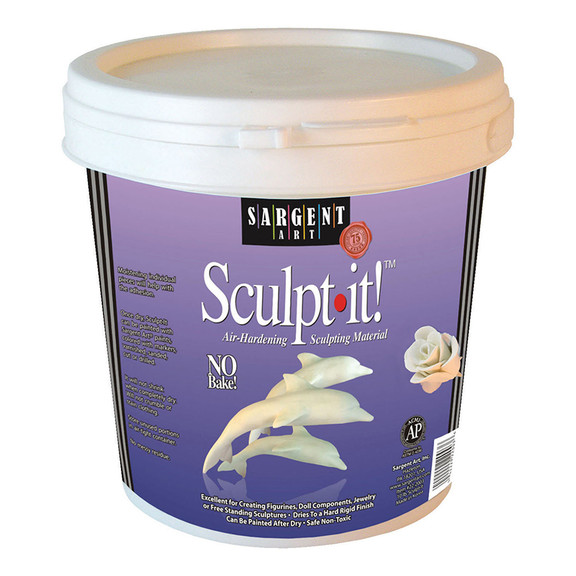 Sargent Art SAR222000 Sculpt It White 2 Lbs