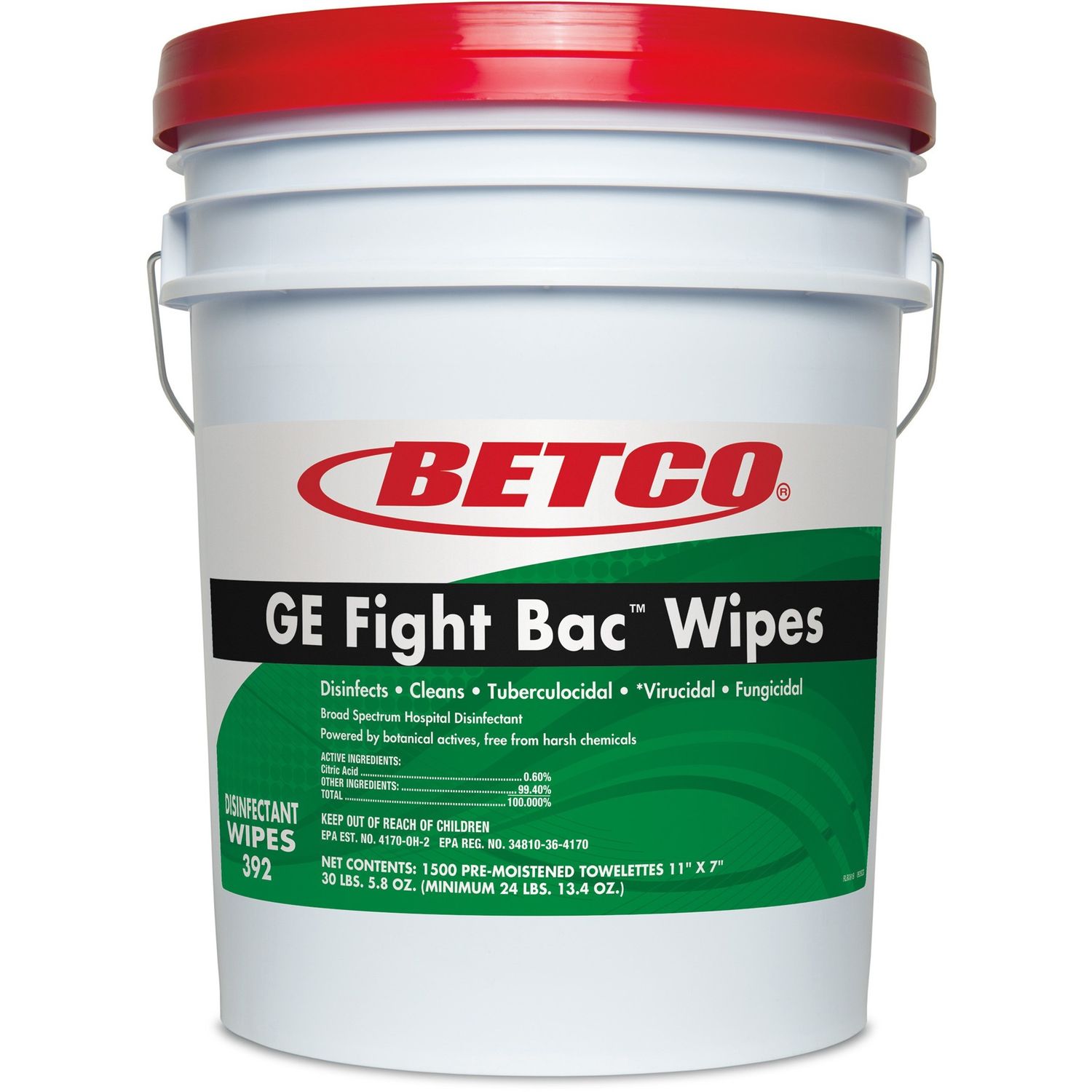 GE Fight Bac Disinfectant Wipes by Betco Corporation BET3920500