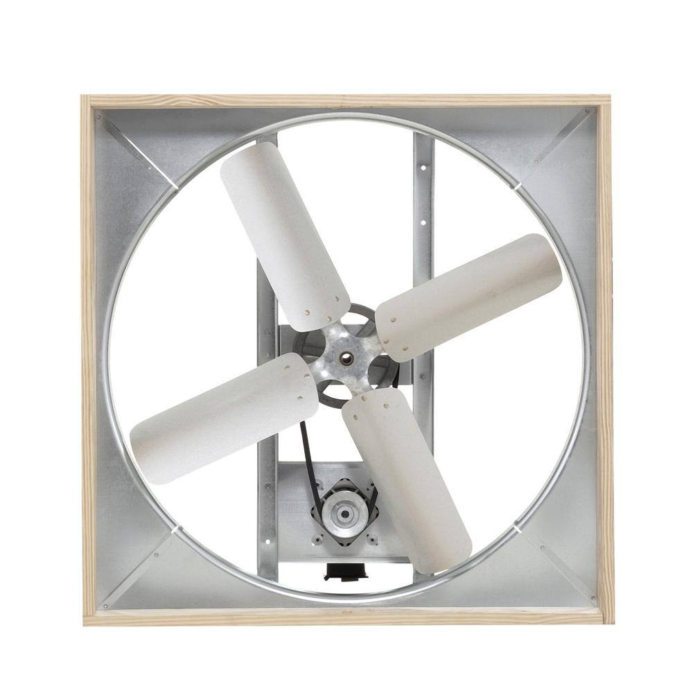 Master Flow 6000 CFM 30 in. Belt Drive Deluxe Whole House Fan with Shutter 30BWHFS