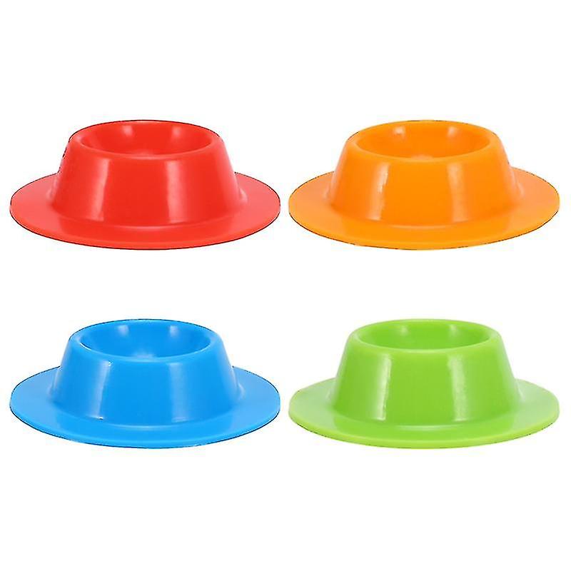 Set Of 4 Silicone Egg Cups Colors Works Kitchen Silicone Eggcup Random Color