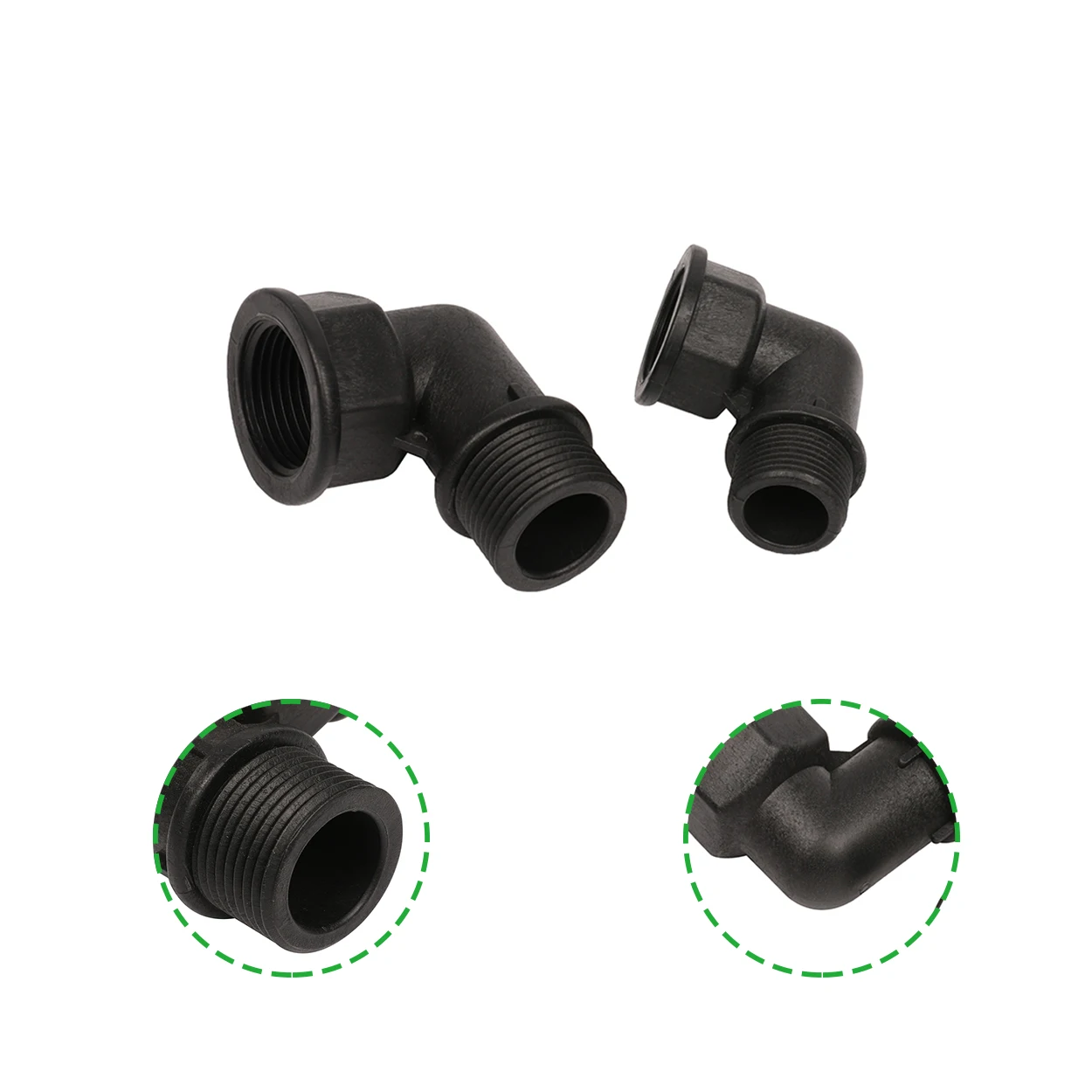 Lvhe Quality Irrigation Pipe Hdpe Pipe Fitting Hdpe Materials 90 Degree Elbow Garden Water Pipe Fittings