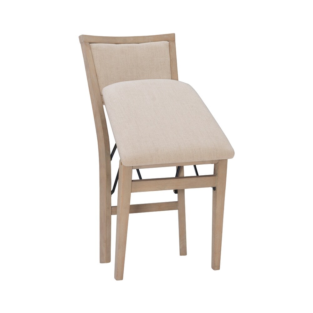 Ciara Grey Wash Folding Side Dining Chair (Set of 2)