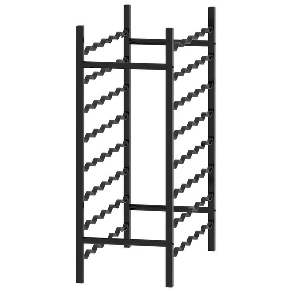 Wine Rack for 48 Bottles Black Metal