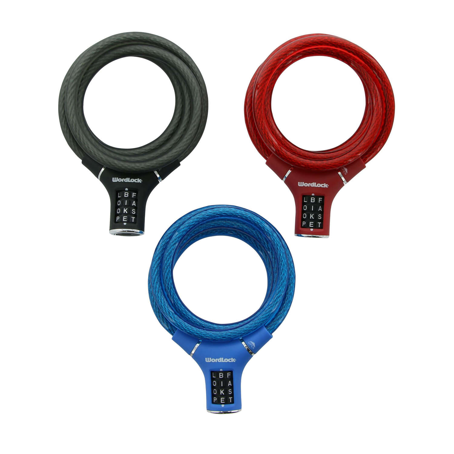 Wordlock Steel Cable Lock Assorted