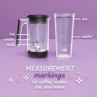 Mr. Coffee 2-Cup Black Single-Serve Iced and Hot Coffee Maker and Blender with 2 Tumblers 2149282