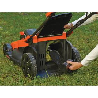 BLACK+DECKER 40V MAX 20 in. Battery Powered Walk Behind Push Lawn Mower with (2) 2Ah Batteries  Charger CM2043C