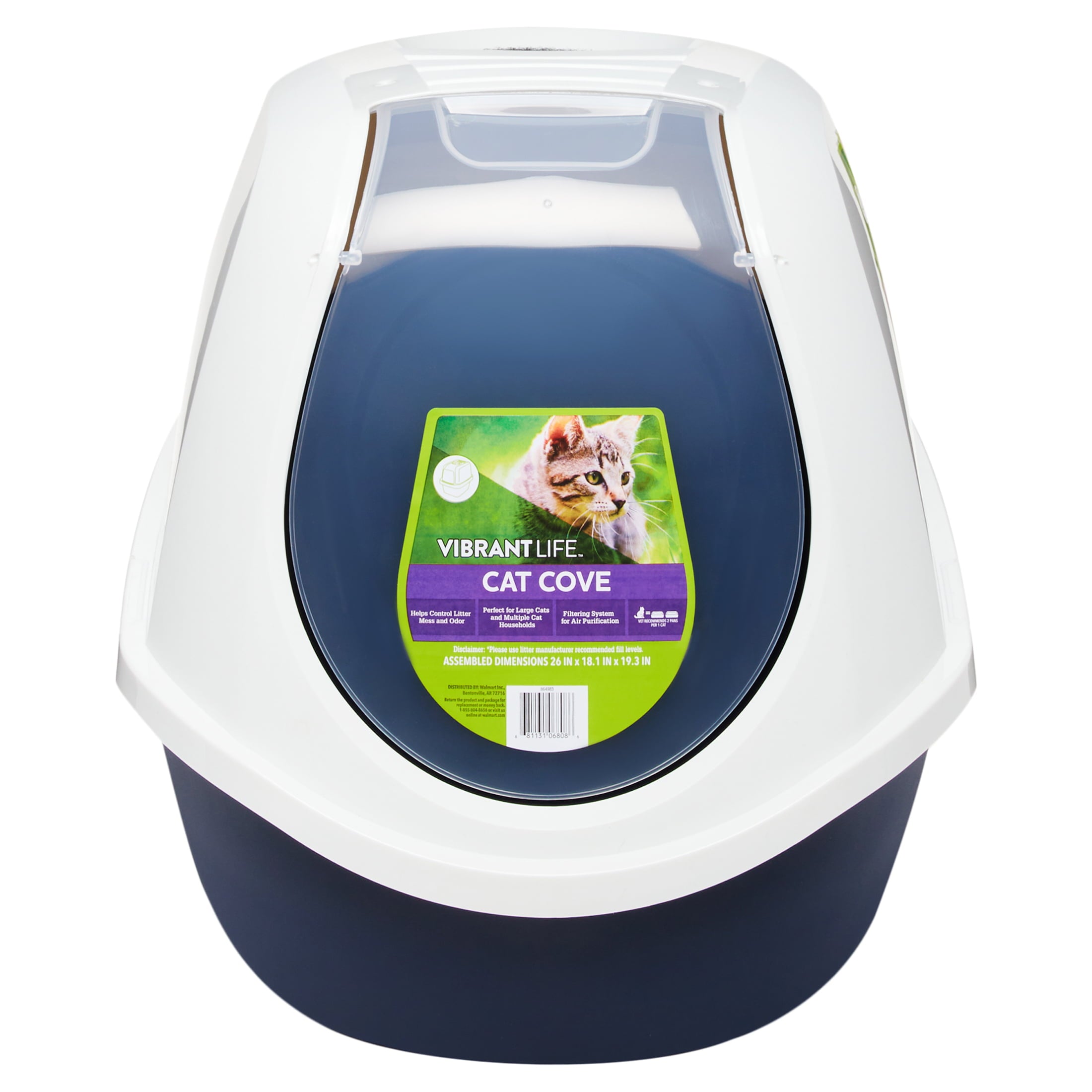 Vibrant Life Mega Smart Cat Cove Covered Litterbox