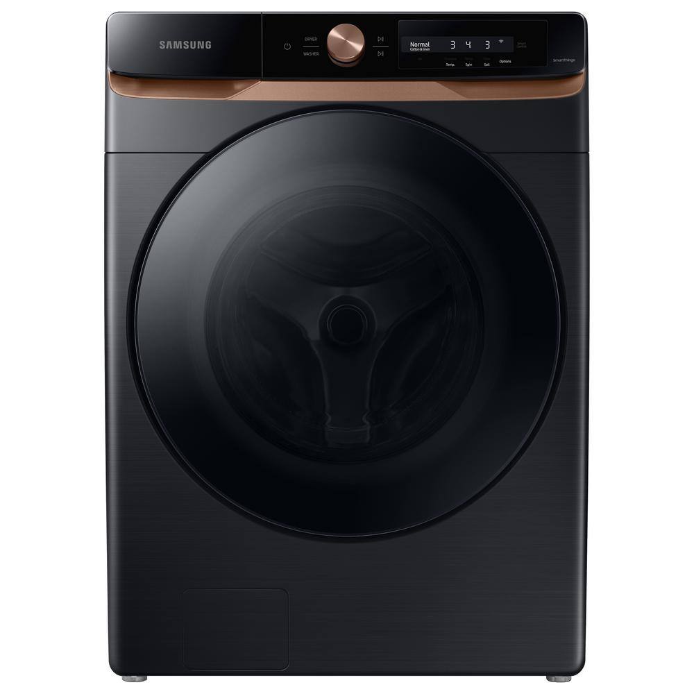  4.6 cu. ft. Large Capacity AI Smart Dial Front Load Washer in Brushed Black with Auto Dispense and Super Speed Wash WF46BG6500AV