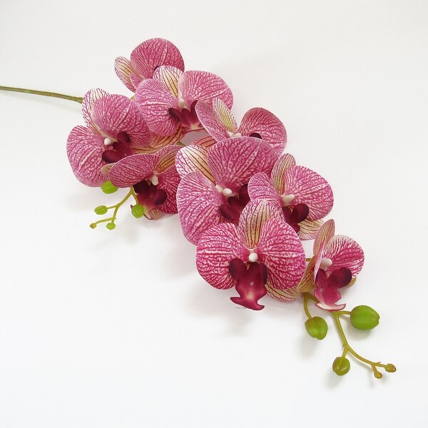 Set of 2 Natural Touch Artificial Phalaenopsis Orchid Flower Stem Tropical Spray 38.5in