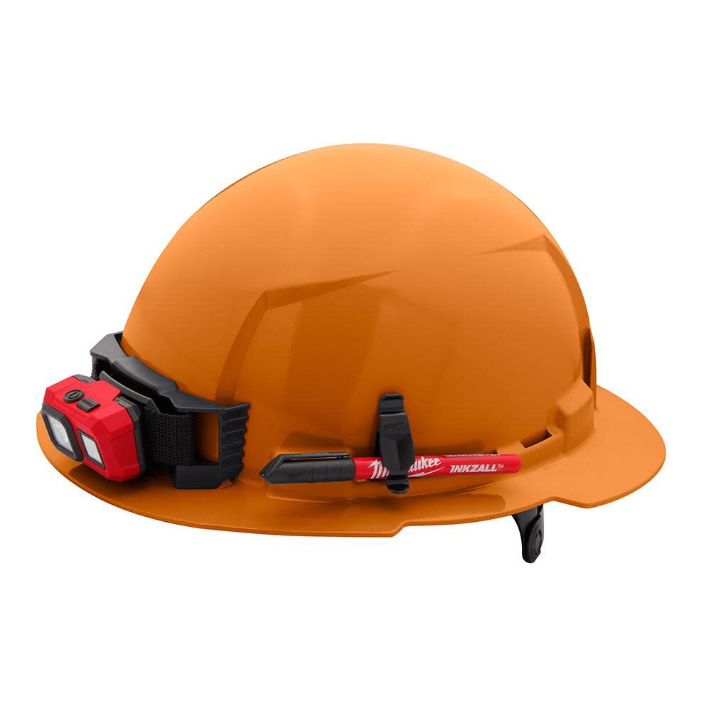 MW Orange Full Brim Hard Hat with 6pt Ratcheting Suspension Type 1 Class E 48-73-1133 from MW